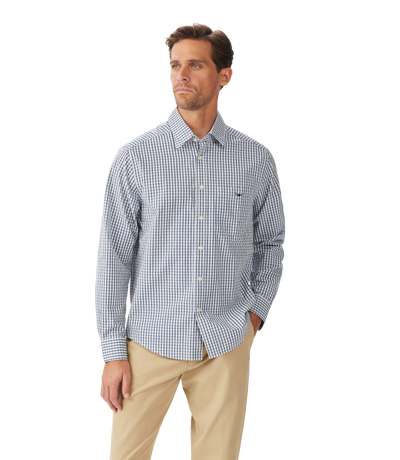 R.M.Williams - Augusta Classic Shirt - Check - White/Blue