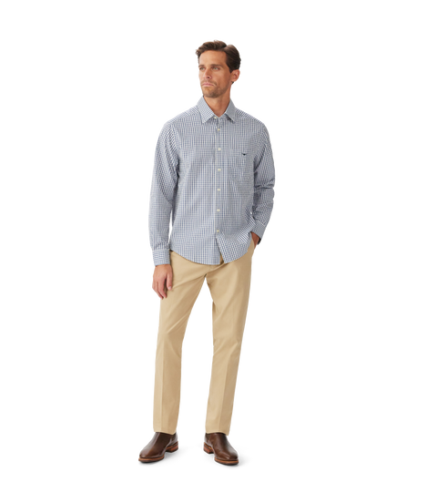 R.M.Williams - Augusta Classic Shirt - Check - White/Blue
