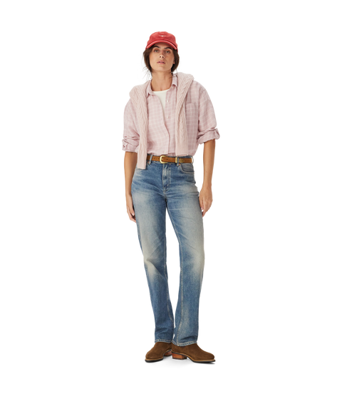 R.M.Williams - Hopeland Linen Shirt - Check - Ice Pink