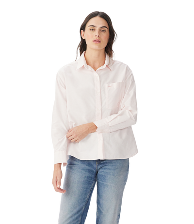 R.M.Williams - Hopeland Oxford Stripe Shirt - Pink White
