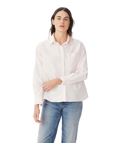 R.M.Williams - Hopeland Oxford Stripe Shirt - Pink White