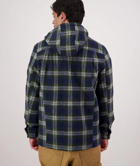 Swanndri - Hudson Hoodie Jacket - Thornton Check (Blue/Green)