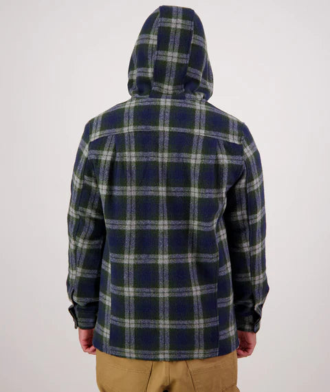 Swanndri - Hudson Hoodie Jacket - Thornton Check (Blue/Green)