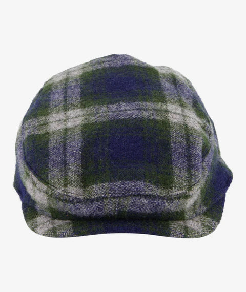 Swanndri - Unisex Bristol Flat Cap - Thornton Check (Blue/Green)