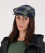 Swanndri - Unisex Bristol Flat Cap - Thornton Check (Blue/Green)