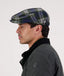 Swanndri - Unisex Bristol Flat Cap - Thornton Check (Blue/Green)