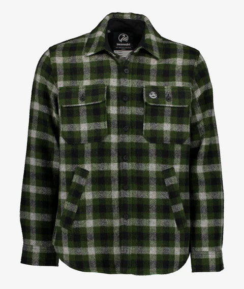 Swanndri - Kiaraki V4 Wool Shacket - Lincoln Check - Green