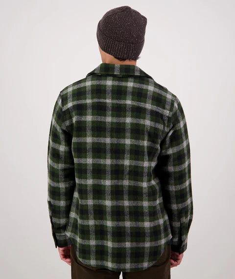 Swanndri - Kiaraki V4 Wool Shacket - Lincoln Check - Green