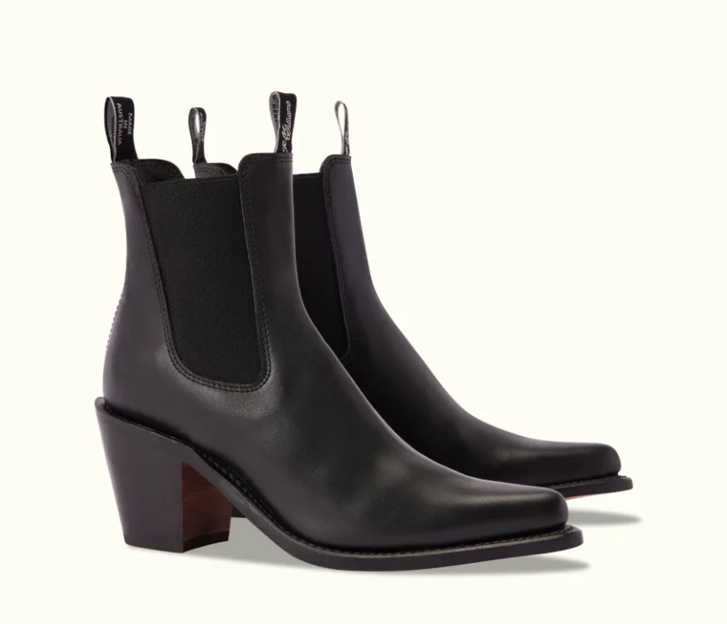R.M.Williams - Maya Rubber Sole Boot - Mouton Leather - Ebony