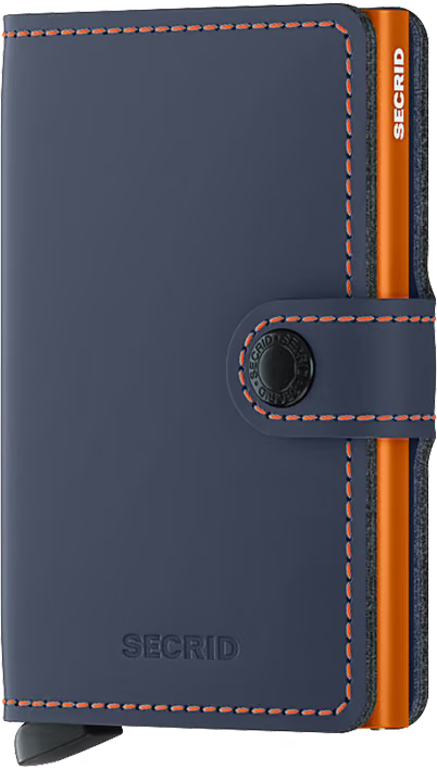Secrid - Mini Matte Wallet - Blue-Orange