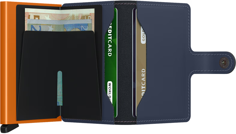 Secrid - Mini Matte Wallet - Blue-Orange