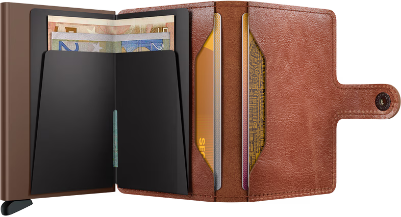 Secrid - Mini Vintage Wallet - Cognac