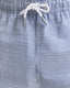 GANT - Seersucker Swim Shorts - Stripe - Rich Blue & White