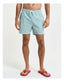GANT - Seersucker Swim Shorts - Stripe - Vivid Green & White