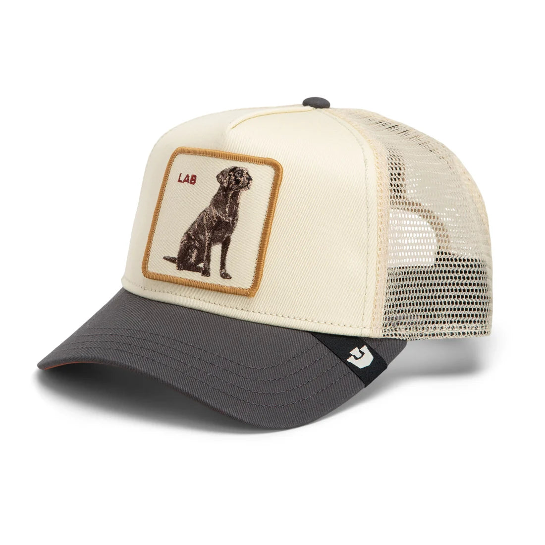 Goorin - Animal Trucker Cap - Shadow Lab - Grey & Cream (Wax)