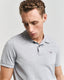 GANT - Shield Pique Polo - Regular Fit - Grey Melange