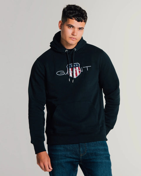 GANT - Shield Hoodie - Black