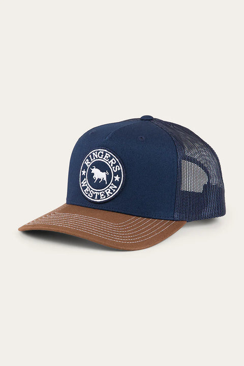 Ringers Western - Signature Bull Cap - Navy Chocolate