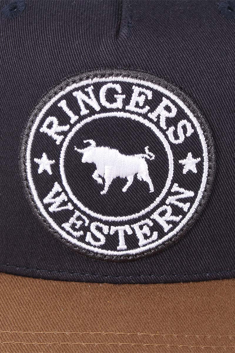 Ringers Western - Signature Bull Cap - Dark Navy & Clay