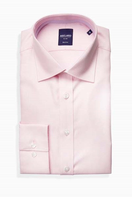 Long Sleeve Business Shirt -  Non-Iron - Twill - Pink