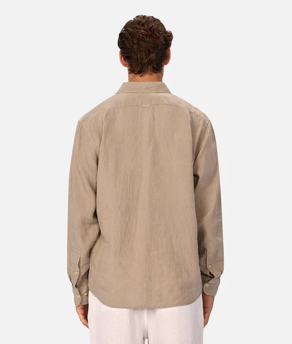 Industrie - The St Martins Long Sleeve Shirt - Fawn