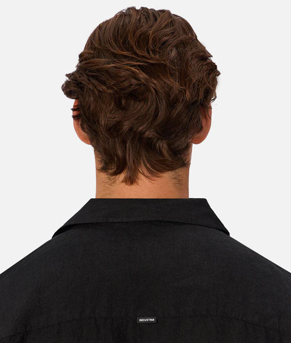 Industrie - The St Martins Short Sleeve Shirt - Black