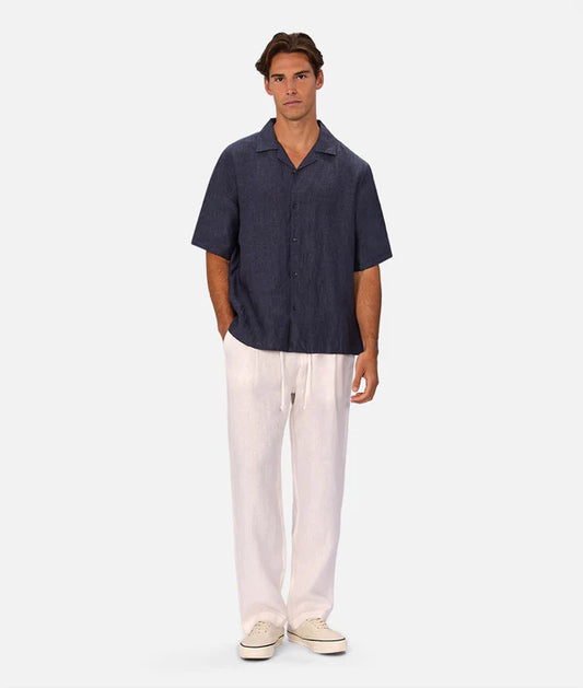 Industrie - The St Martins Short Sleeve Shirt - Denim