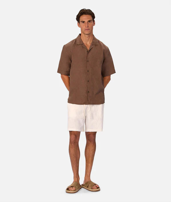 Industrie - The St Martins Short Sleeve Shirt - Macchiato