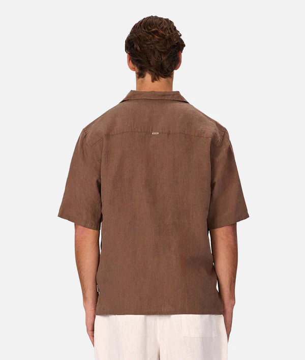 Industrie - The St Martins Short Sleeve Shirt - Macchiato