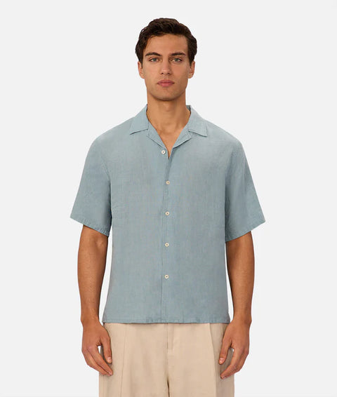 Industrie - The St Martins Short Sleeve Shirt - Marine