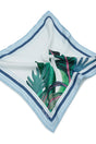 M.J. Bale - Saint Tropez Pocket Square - White, featuring exclusive prints on silk twill with rolled edges.