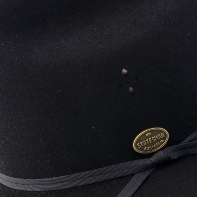 Statesman Serpentine - Fur Felt Hat - Black
