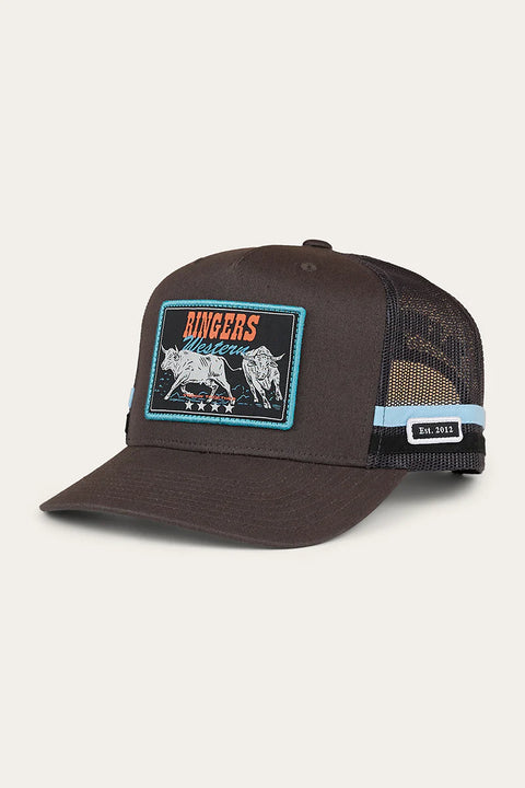 Ringers Western - Stickin' Together Deep Fit Trucker Cap - Charcoal/Blue