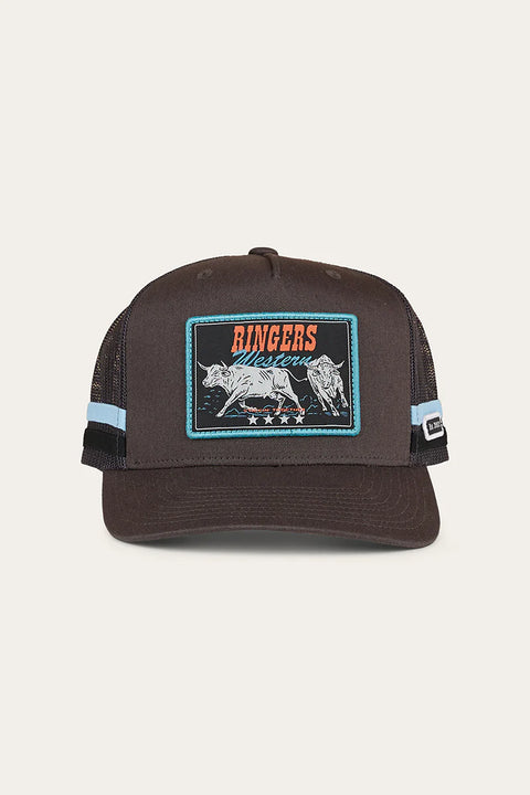 Ringers Western - Stickin' Together Deep Fit Trucker Cap - Charcoal/Blue