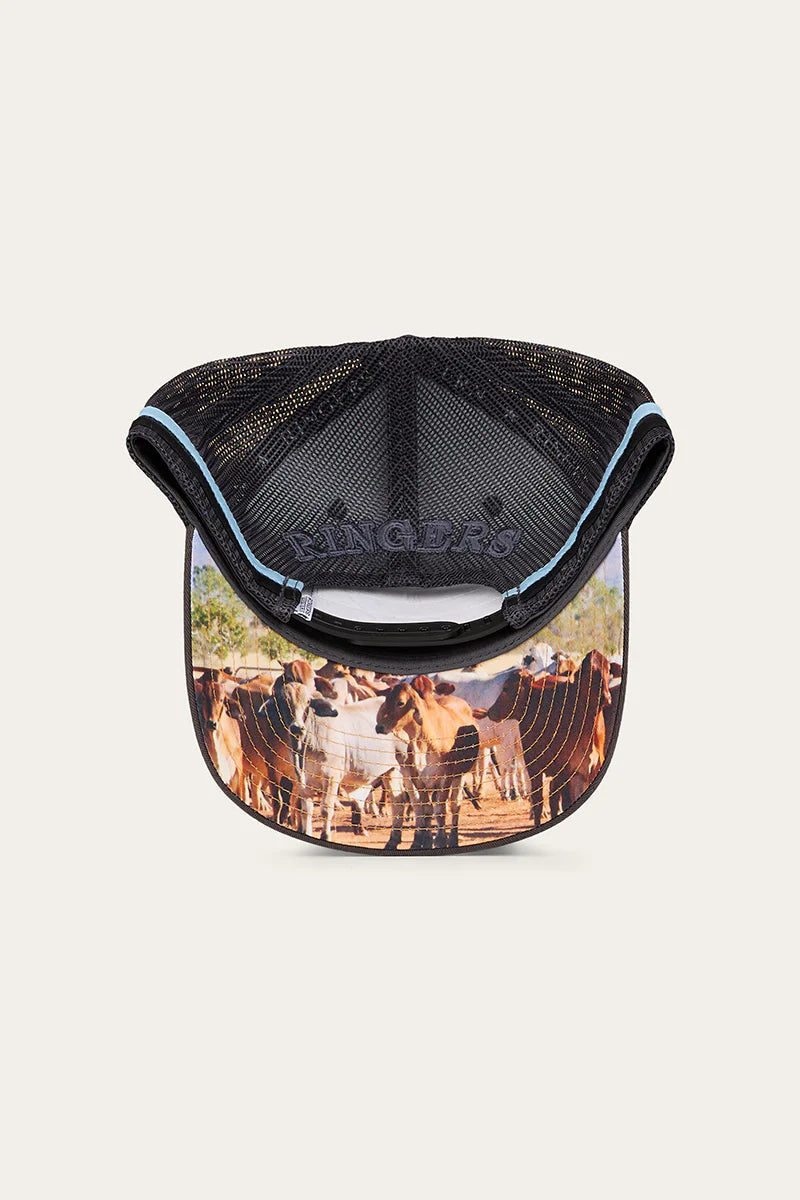 Ringers Western - Stickin' Together Deep Fit Trucker Cap - Charcoal/Blue