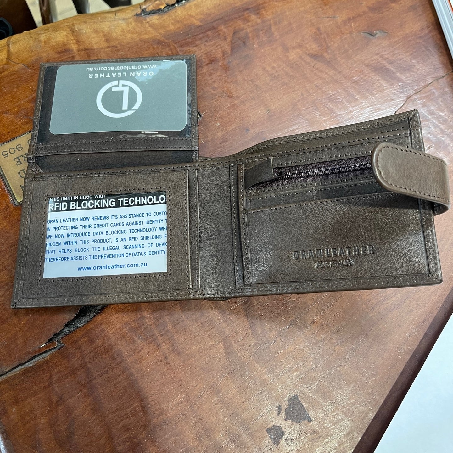 Oran Leather - Sumac Wallet - Brown