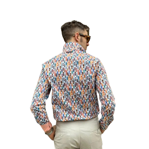 A Fish Named Fred - Surfboard Shirt - Multi