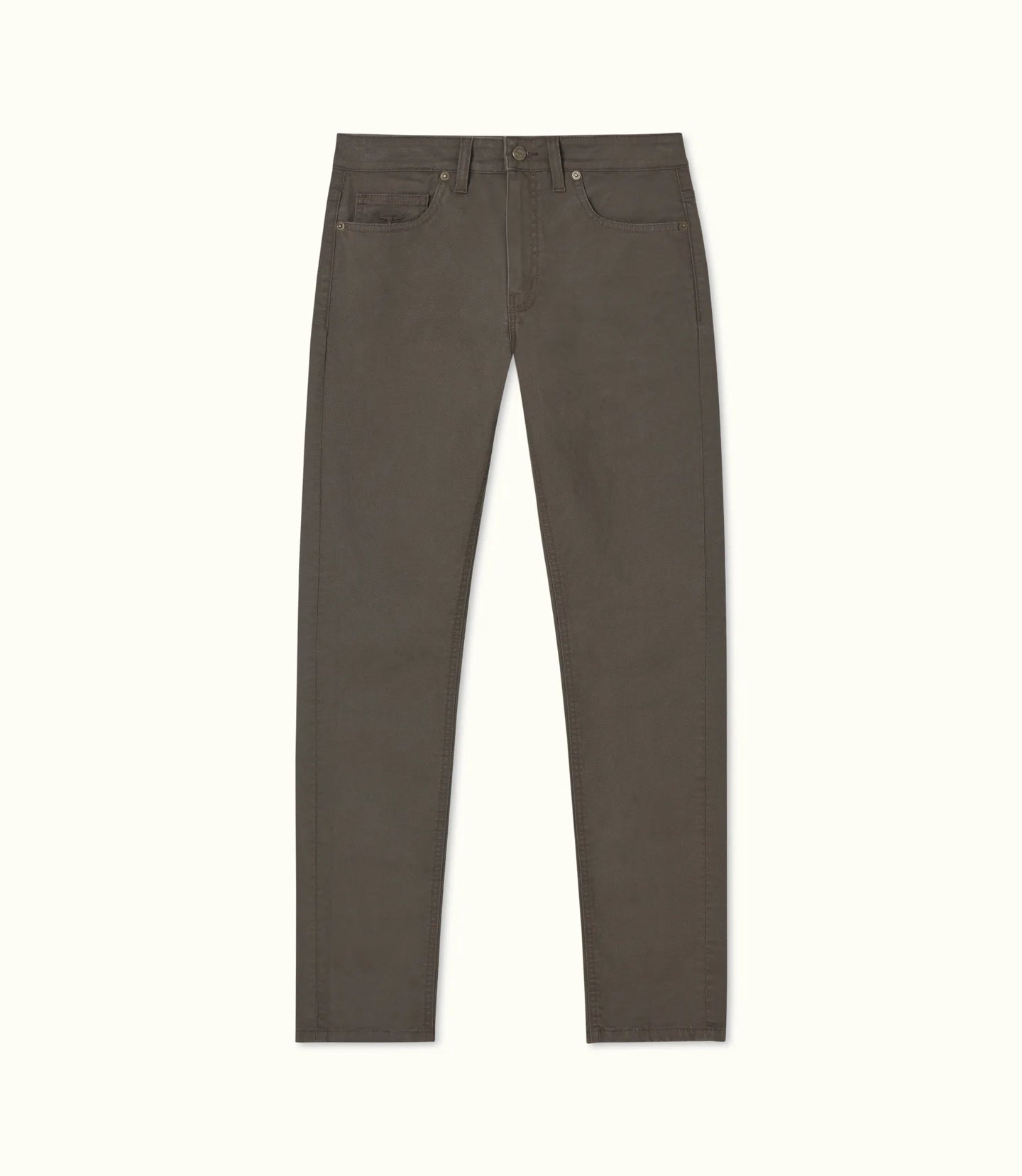 R.M.Williams - Loxton 5 Pocket Jean - Silt, crafted from organic stretch cotton twill in a tapered leg design.