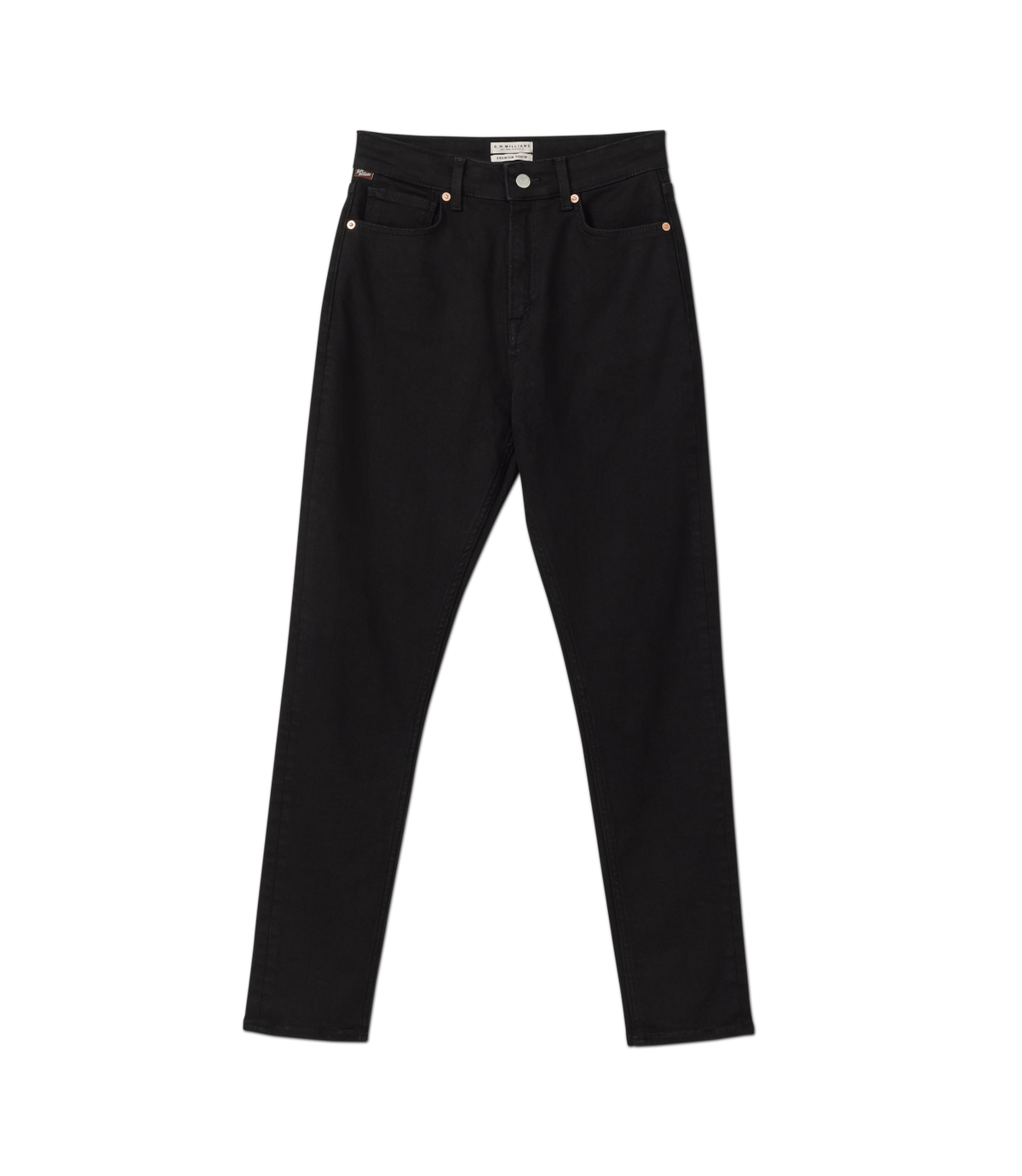 R.M.Williams - Albury Jean - Black Rinse Wash, high rise skinny fit in premium stretch denim.