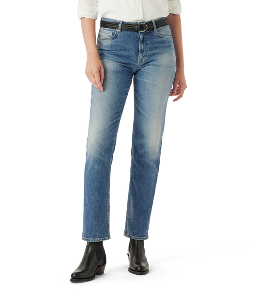 R.M.Williams - Maren Slim Straight Jean - Roughout Indigo
