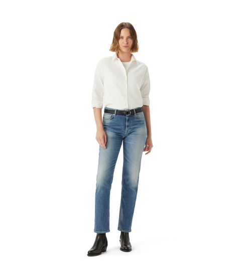 R.M.Williams - Maren Slim Straight Jean - Roughout Indigo