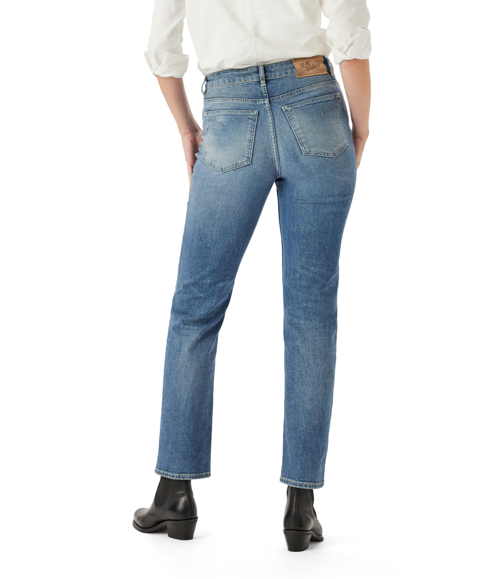 R.M.Williams - Maren Slim Straight Jean - Roughout Indigo
