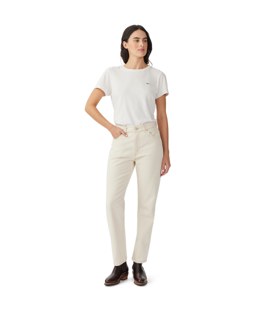 R.M.Williams - Rowe Cropped Straight Jean - Ecru