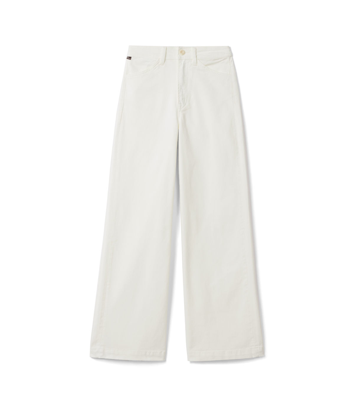 R.M.Williams - Jesse Jean - White, relaxed fit high-rise wide-leg jeans crafted from organic stretch twill.