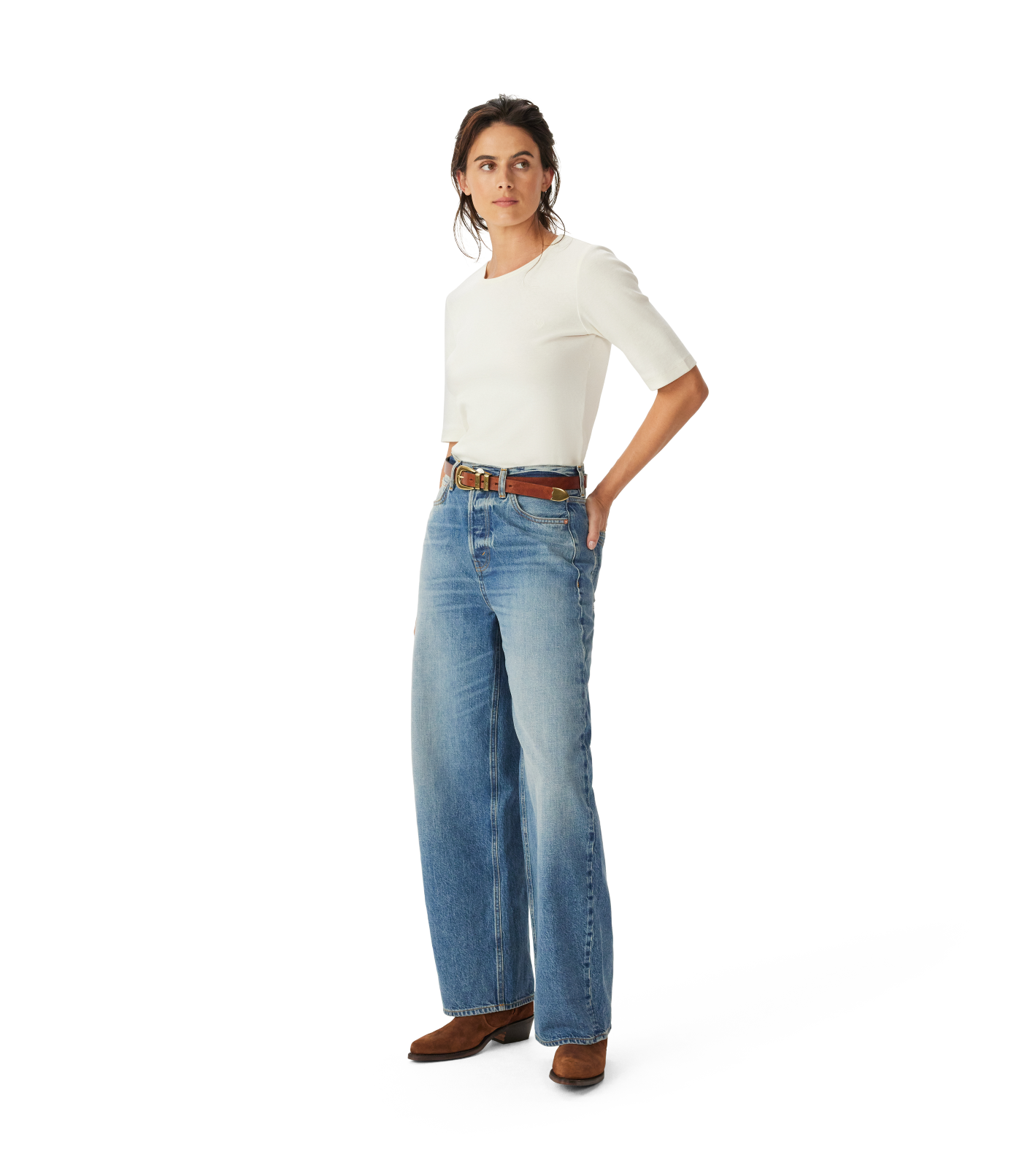 R.M.Williams - Grange Wide Leg Jean - Ranger Indigo 