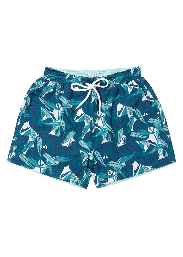 The Rocks Push - Balmoral "Marseille" Board Shorts - Green