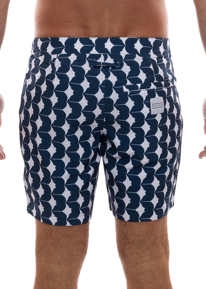 The Rocks Push - Tama Rays Board Shorts - Blue