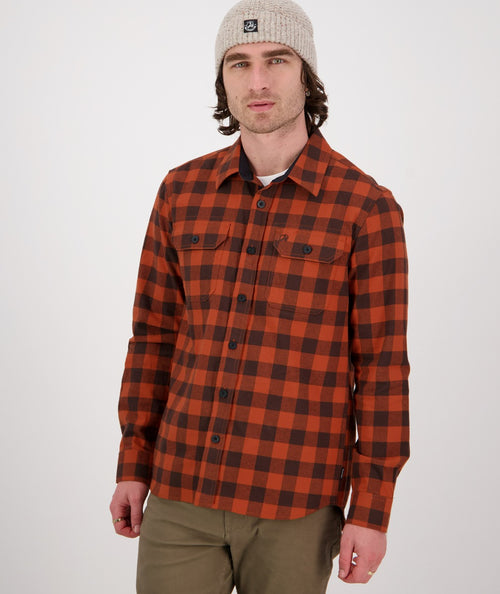 Taranaki Tailor Shirt - Rust-Brown