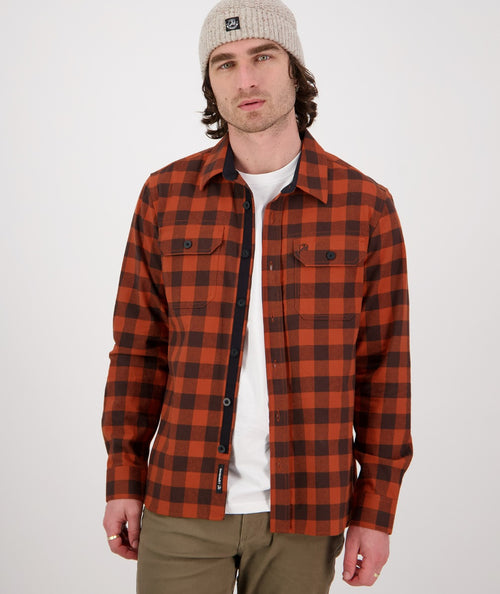 Taranaki Tailor Shirt - Rust-Brown