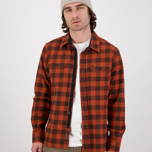 Swanndri - Taranaki Tailor Shirt - Rust Brown